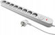 Plastrol Power Strip Safety 8 Sockets with Switch and Cable 1.5m Gray