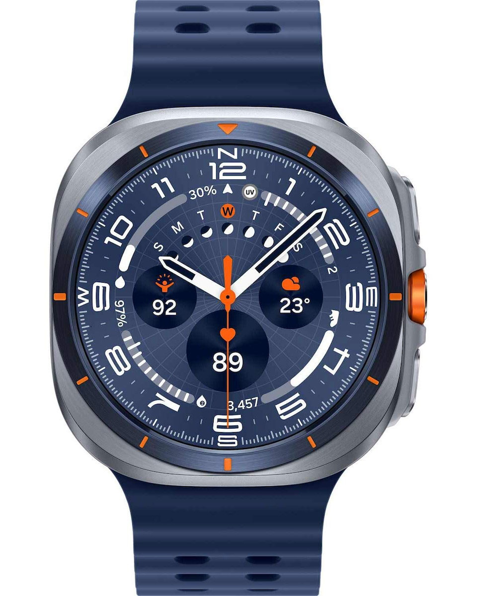 Samsung Galaxy Watch Ultra (2025) Titanium 47mm Αδιάβροχο με eSIM και Παλμογράφο (Μπλε) (SM-L705FZB2EUE)