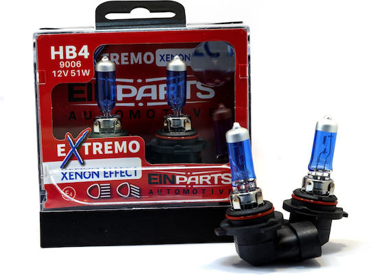 Einparts Lamps Car HB4-9006 Halogen 5000K Cold White 12V 55W 2pcs