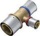 Kan-therm Brass Reducing Tee Press 25 X 25 X 20mm K-040622