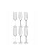 Secret de Gourmet Set of Glasses Champagne made of Glass Stemmed 210ml 6pcs