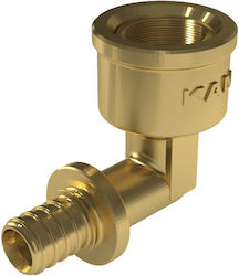 90° Brass Elbow Gw Ultraline 16 Rp1/2"