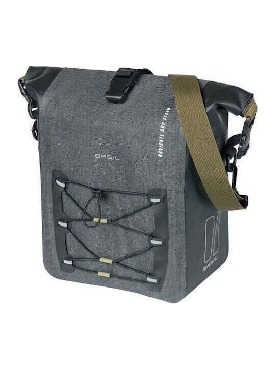 Basil Navigator Storm Single Pannier Bag Mik Si...