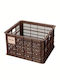 Handlebar Carrier Basket Basil Bicycle Crate M 27L Recycled Synthetic Brown New