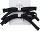 Set 2 Black Hair Clips XL 10 Cm Crystal Bows Sp339