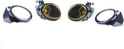 Mtuning Set Faruri de Ceață Galbene BMW 3 E46 Coupe Cabrio Sedan Touring 5 E39 Sedan Touring 1998-2006