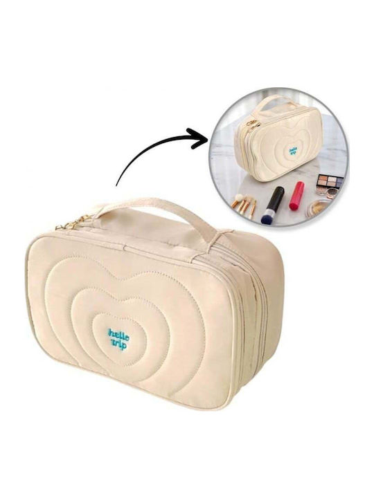Women's Quilted Makeup Bag Case Handle 24 X 9 X 15 Cm Ks132k
