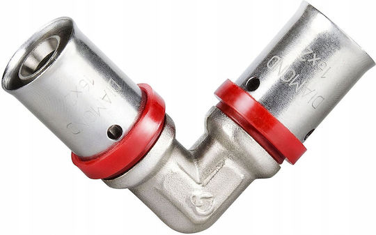 Diamond Cot Dublu Presat Cot Pex-al-pex Alamă 20x20 Fzz-006.20x20.kol-2