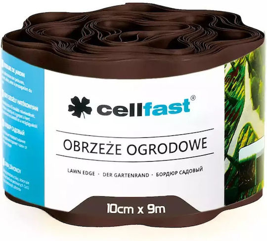 Cellfast Gartenbordüre in Braun Farbe 10cm x 9.0m