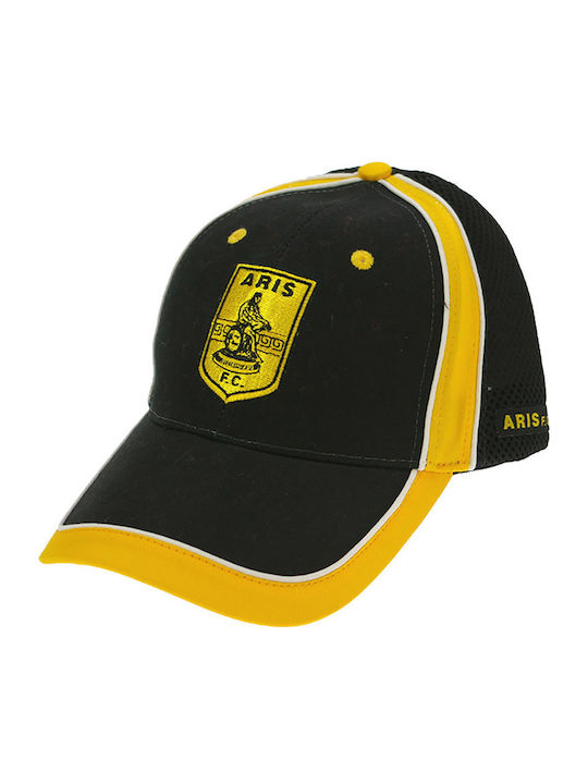 Jockey Cap Aris Fc Mesh Embroidered Badge Black One Size