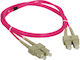 Cabluri de rețea Patch Cord Mm Om4 SC-SC Duplex 50/125 1.0m Alantec