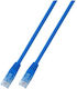 Patchcord Rj45 U Utp Cat 5e Pvc Cca Blue 0.5m