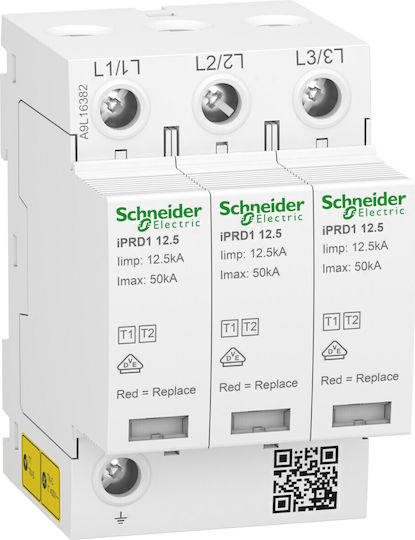 Schneider Electric Мълниезащитен Панел Тип T1 / T2 Максимален Разряден Ток 12.5kA