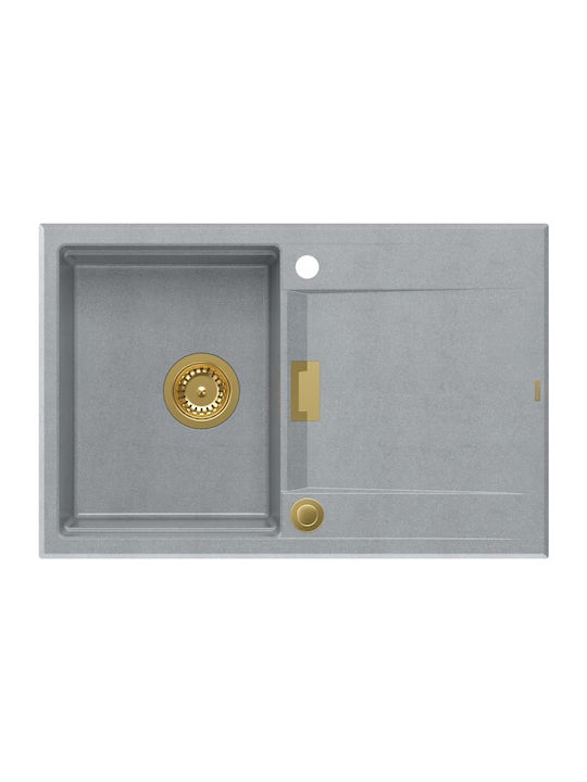 GraniteQ Drop-In Spüle aus Verbundgranulat B76x...