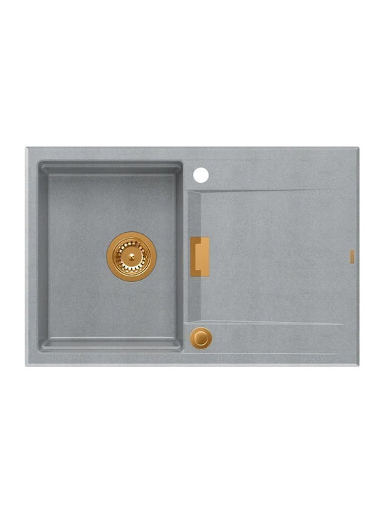 GraniteQ Drop-In Spüle aus Verbundgranulat B76x...