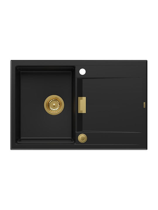 GraniteQ Drop-In Spüle aus Verbundgranulat B76x...