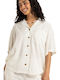 Bisous Fancy Women's Long Sleeve Shirt Egret