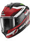 Shark D-Skwal 3 Firstlap KRG Mat Black/Red Κράνος Μηχανής Full Face ECE 22.06 1540gr με Pinlock και Sunvisor