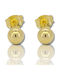 Mentzos Earrings made of Silver Gold Plated