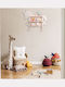 Kids Shelf Wall Mount Pink 54.5x66x13 cm