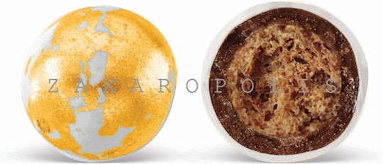 Zaxaropolis Crispy in Form von Rund mit Geschmack von Schokolade Gold 800gr