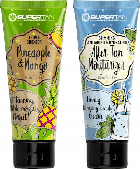 Supertan Ananas & Mango + Balsam După Bronz Unt După Bronz Pentru Corp 2 Bucăți