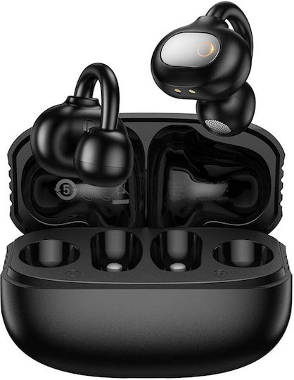 Borofone FQ14 Open Ear Bluetooth Handsfree Earphones with Charging Case Black