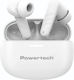 Powertech PT-1432 In-ear Bluetooth Handsfree Ακουστικά με Θήκη Φόρτισης Λευκά