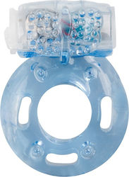 Vibrating Cockring Studded Clitoral Stimulator Et438blu