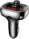 Eko Charger 50w Fm Transmitter Dual Usb-a Usb-c Port Black