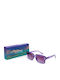 Contacta Women's Sunglasses with Blue Plastic Frame and Blue Gradient Polarized Lens