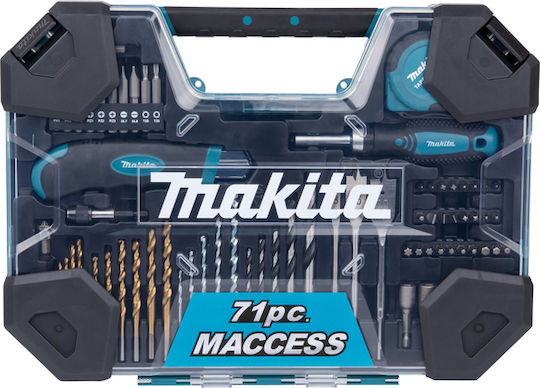 Makita Set of 71 Drills for Wood και Metal