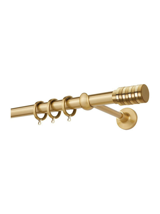 Zogometal Metallic Curtain Pole Double with Rai...