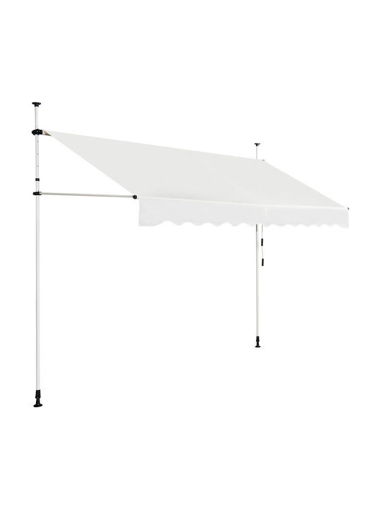 Costway Terrace Freestanding Tent Beige 2.5x1.2cm