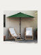 Hanging Aluminum Garden Parasol Green 2.23x2.23xHeight 2.23m