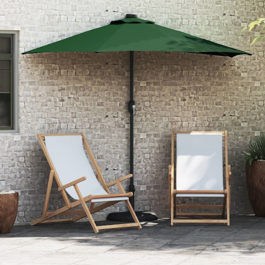 Hanging Aluminum Garden Parasol Green 2.23x2.23xHeight 2.23m
