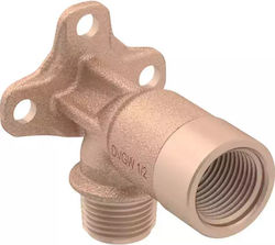 Geberit Pipe Elbow Fitting Geberit Mepla 90° External Thread Masterfix 1/2'' Base