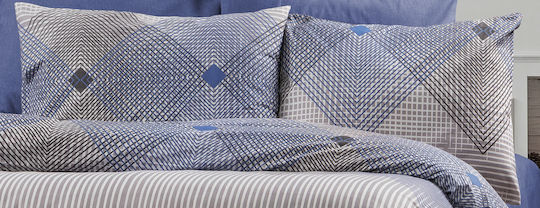 Kissenbezug mit Umschlagumschlag Grey-blue 50x70cm.