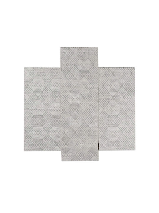 Balsan Σετ Μοντέρνα Χαλιά Κρεβατοκάμαρας Ivory P621708 3τμχ