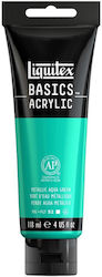 Liquitex Basics 118 мл Акрилни 339 Металически Тюркоазено Зелен Liquitex Basics 118 мл Акрилни 339 Металически Тюркоазено Зелен