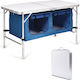 Costway Tabelul Aluminiu pentru Camping Pliabil Albastru