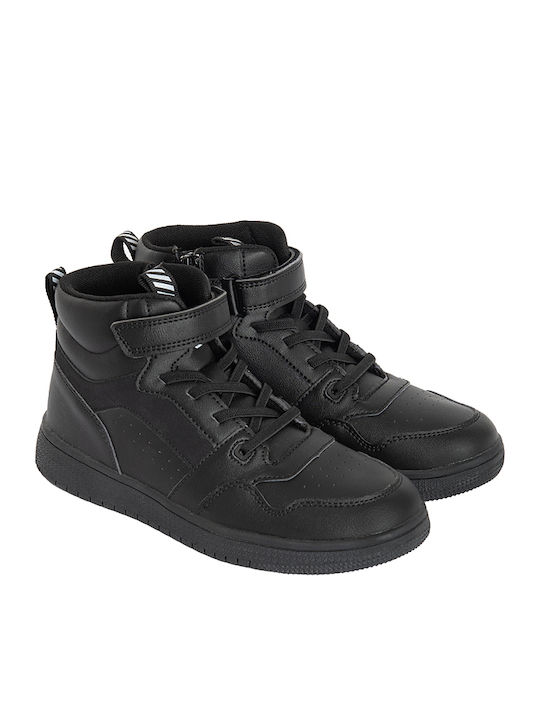 Kinderstiefel mit Bügel- und Schleifenverschluss Schwarz
