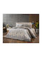 Dimcol Duvet Cover Single 160x240 Kallirroi 603 Grey-mocha