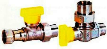 Ball Gas Valve Angle 1/2 Thermal Protection Valve Din En 331