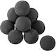 Vevor 10 Cm 12 Pcs Ceramic Fire Balls Round Fire Stones Reusable Lava Rocks
