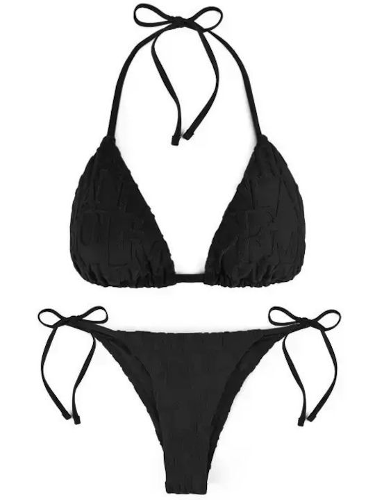 Set Bikini Τριγωνάκι Μαυρο