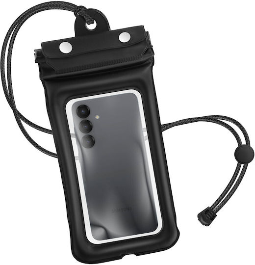 Avizar Waterproof Case Phone Up To 6.8 Inches Touch Adjustable Cord Black