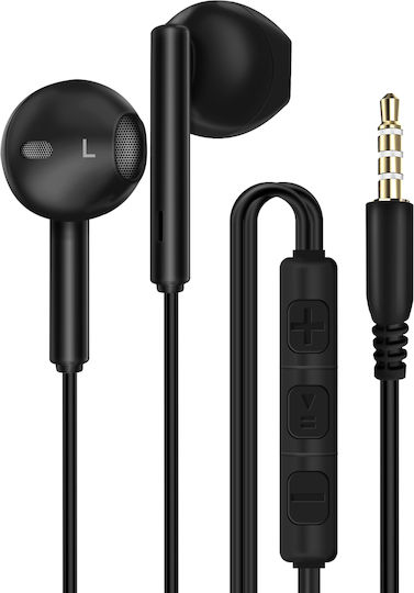 Linq Intra 3.5mm Jack Earphones 1.2m Music Hands-free Calling Black