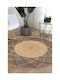 Conceptum Hypnose Woopamuk Rug Round Cream-black