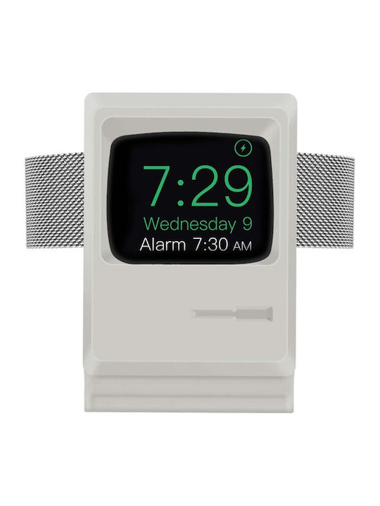 Eko Charging Stand Apple Watch Vintage Model In Shape A Macintosh Grey